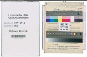 Entnazifizierung Heinrich Dahmen , geb. 31.05.1885 (Arbeiter)