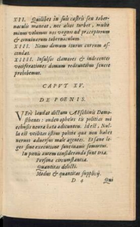Caput XV. De Poenis.