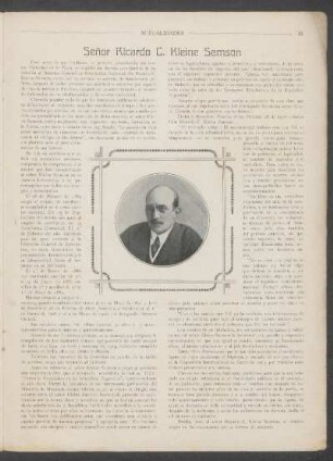 Señor Ricardo C. Kleine Samson