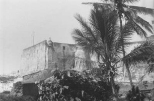 Portugiesisches Fort von Mombasa : Blick auf einen Teil der portugiesischen Befestigungsanlage.