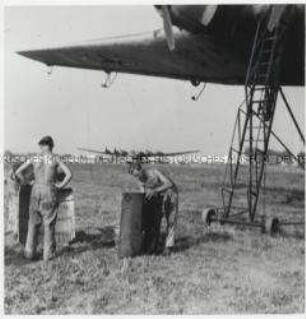 Wartung der Flugzeuge