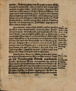 Der Statt Rotenburg auff der Tauber verneuerte Mühlordnung. Anno 1656. : [Actum & Decretum in Senatu Mitwochs den 1. Octobris. Anno 1656.]