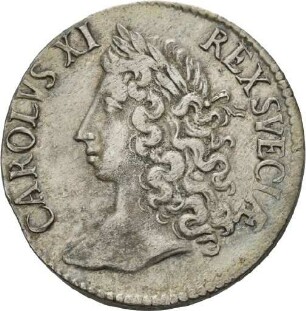 2 Mark des Königs Karl XI. von Schweden, 1673