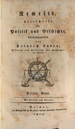 Nemesis : Zeitschrift für Politik und Geschichte. 3. 1814