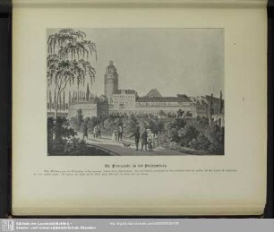 Die Promenade am der Pleissenburg