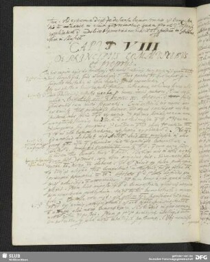CAPVT VIII. DE PRINCIPIIS COMMVNIBVS et proprijs.