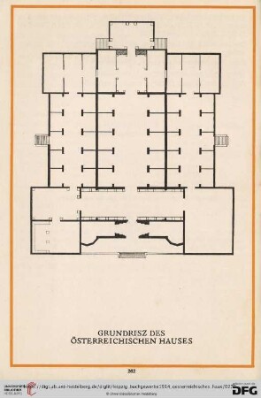 Grundrisz des Österreichischen Hauses