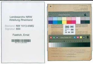 Entnazifizierung Ernst Fastrich , geb. 24.08.1899 (Geschaeftsinhaber)