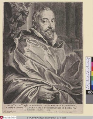 Antonius Triest Episcopus [Porträt des Bischofs Antoon van Triest; Antoon Triest; Portret van Antonius Triest, bisschop van Gent]
