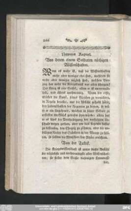 Von der Taktik.