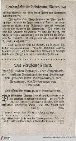 Das vierzehente Capitel