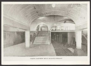 Ansichtskarte "Treppe Bahnhof Belle-Alliance-Strasse"