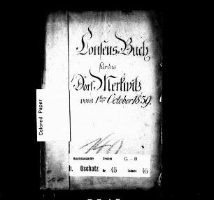 Konsensbuch von Merkwitz (bei Oschatz)
