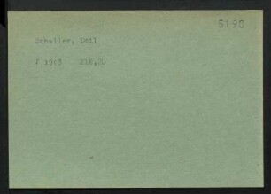 Schaller, Emil