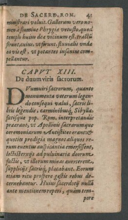 Caput XIII. De duum viris sacrorum