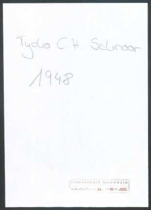 Schnoor, Tycho C[& ] H[& ], Kampen, an Wichert