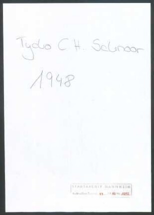 Schnoor, Tycho C[& ] H[& ], Kampen, an Wichert