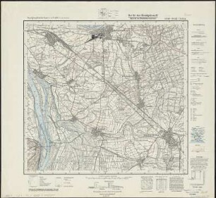 Meßtischblatt 6016 : Groß Gerau, 1941 : Groß Gerau. - Aufn. 1896/99, hrsg. 1901, bericht. 1936, Ausg. - 1:25000. - [Wiesbaden]: Hess. Landesvermessungsamt, 1941. - 1 Kt.