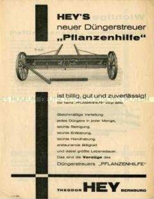 Neuer Düngerstreuer