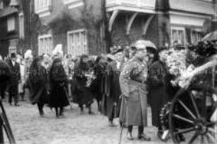 Das Begräbnis des früheren Reichskanzlers Bernhard von Bülow