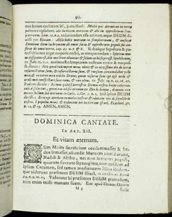 Dominica Cantate.