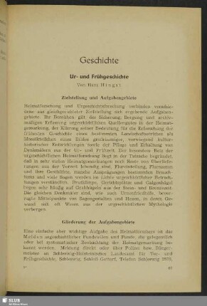 Ur- und Frühgeschichte