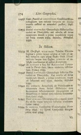 VI. Libri Genealogici