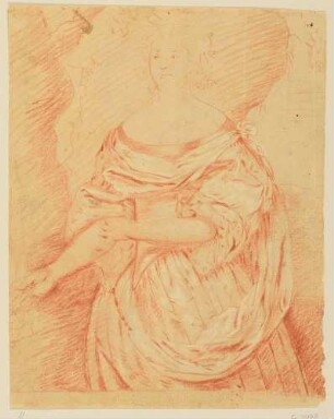 Bildnis einer vornehmen Dame (Halbfigur) (recto)