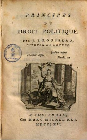 Principes du droit politique : (du contract social)