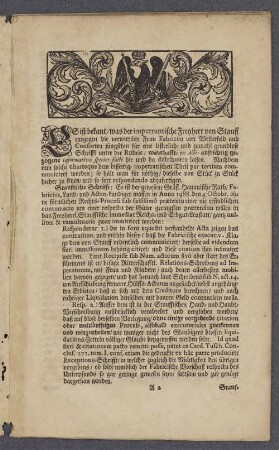 [Kurtze/ jedoch Gründlich- und Acten-mäßige Wiederlegung/ ...]
