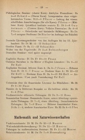 19-22, Mathematik und Naturwissenschaften