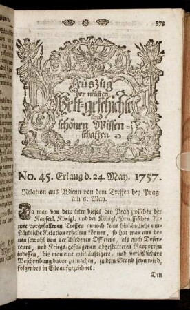 No. 45. Erlang d. 24. May. 1757.