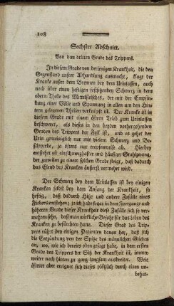 Sechster Abschnitt. Von dem dritten Grade des Trippers.