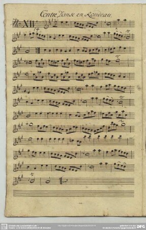 14. Anonymus, Contredanses, A-Dur