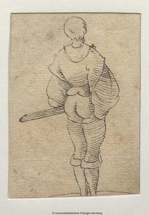 Männliche Rückenfigur