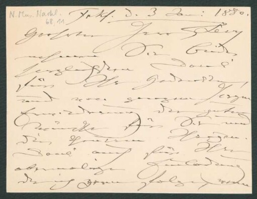 Brief an Martin Levy : 03.01.1880