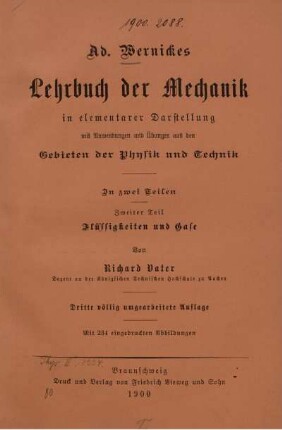 Teil 2: Lehrbuch der Mechanik in elementarer Darstellung. Zweiter Teil