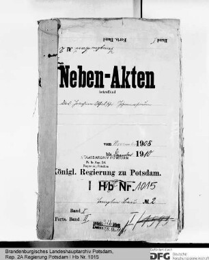 Bau und Unterhaltung des Joachimsthalschen Gymnasiums in Templin