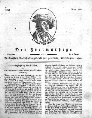 Nro. 110, Donnerstag,den 2. Junius 1808