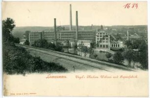 Lunzenau. Weberei und Papierfabrik