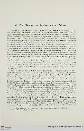 V. Die ältesten Seidenstoffe des Orients