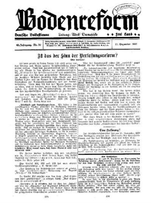 Eine Hoffnung?