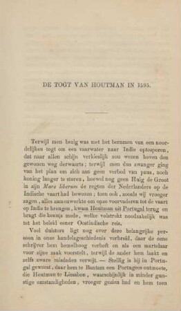 De togt van Houtman in 1595