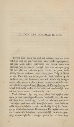 De togt van Houtman in 1595