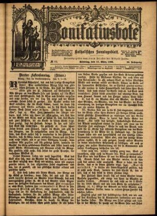 Ausgabe vom Samstag, den 11. März 1893.
