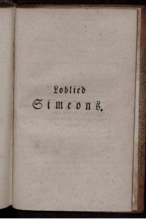 Loblied Simeons.