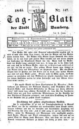 Tag-Blatt der Stadt Bamberg. 1845, 6 - 12