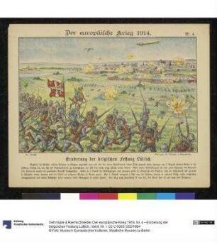 Der europäische Krieg 1914, Nr. 4 – Eroberung der belgischen Festung Lüttich.