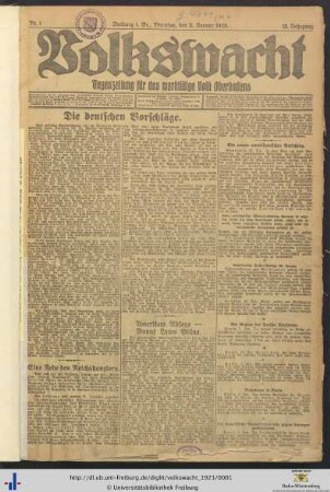 Nr. 1-26 (Januar 1923)