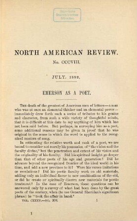 The North American review. 135. 1882 (July - December)